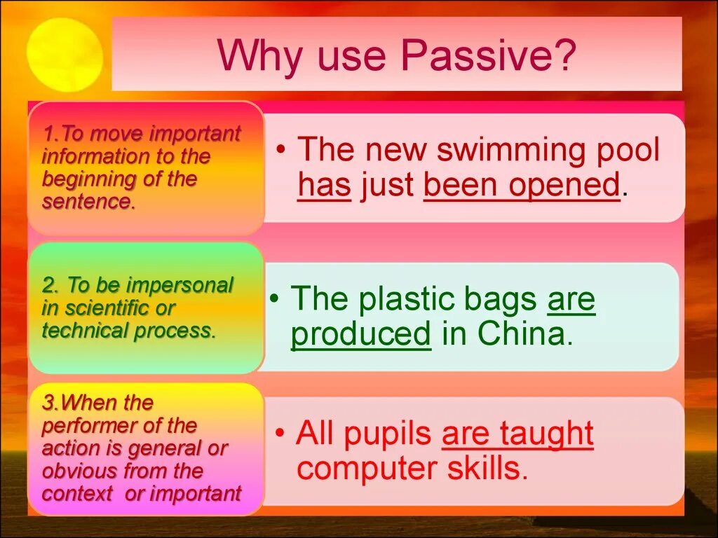 From sentences using the passive. Пассивный залог. Use в пассивном залоге. Пассивный залог why. Need в пассивном залоге.