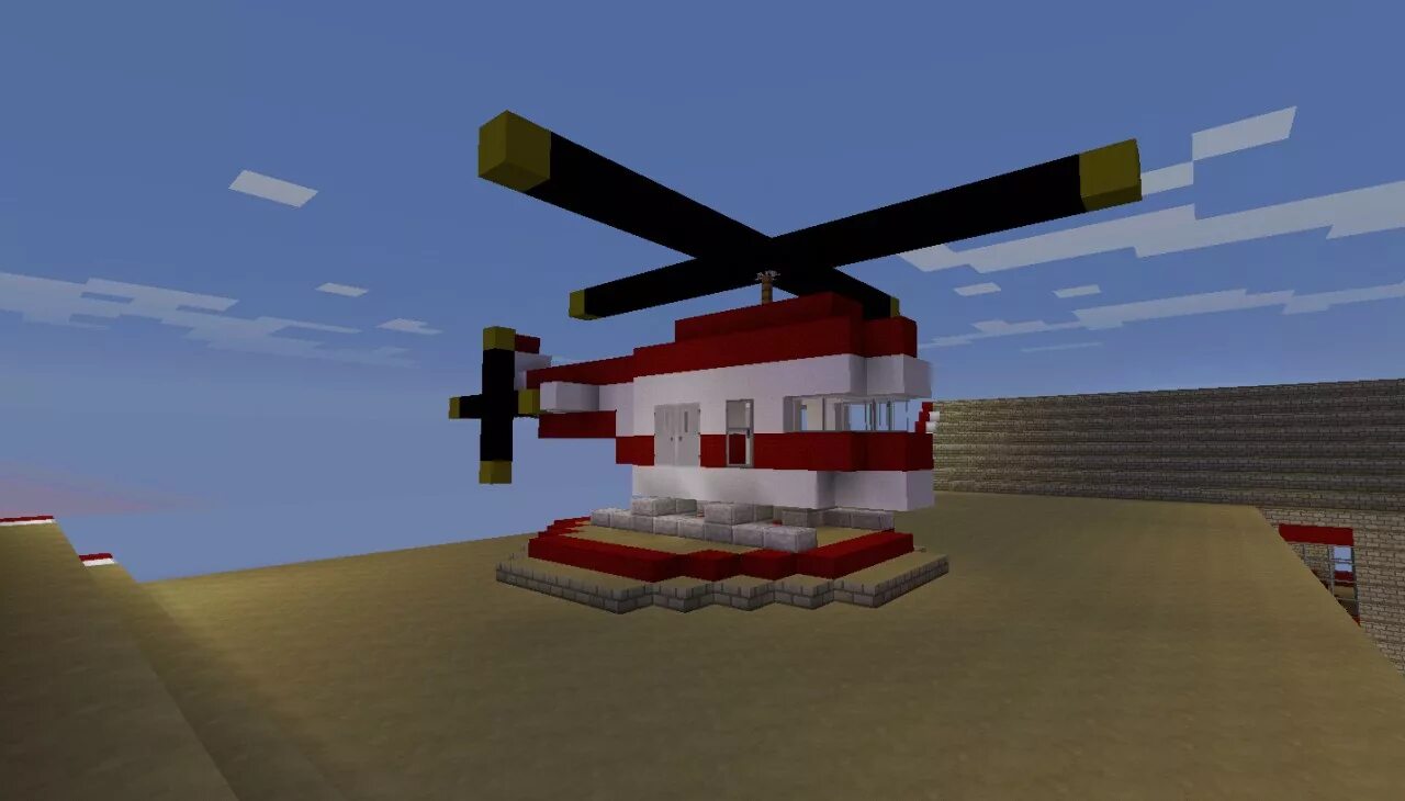 Вертолёт в майнкрафт постройка. Вертолет без модов. Вертолёт в майне без модов. Вертолет в майнкрафте. 12.