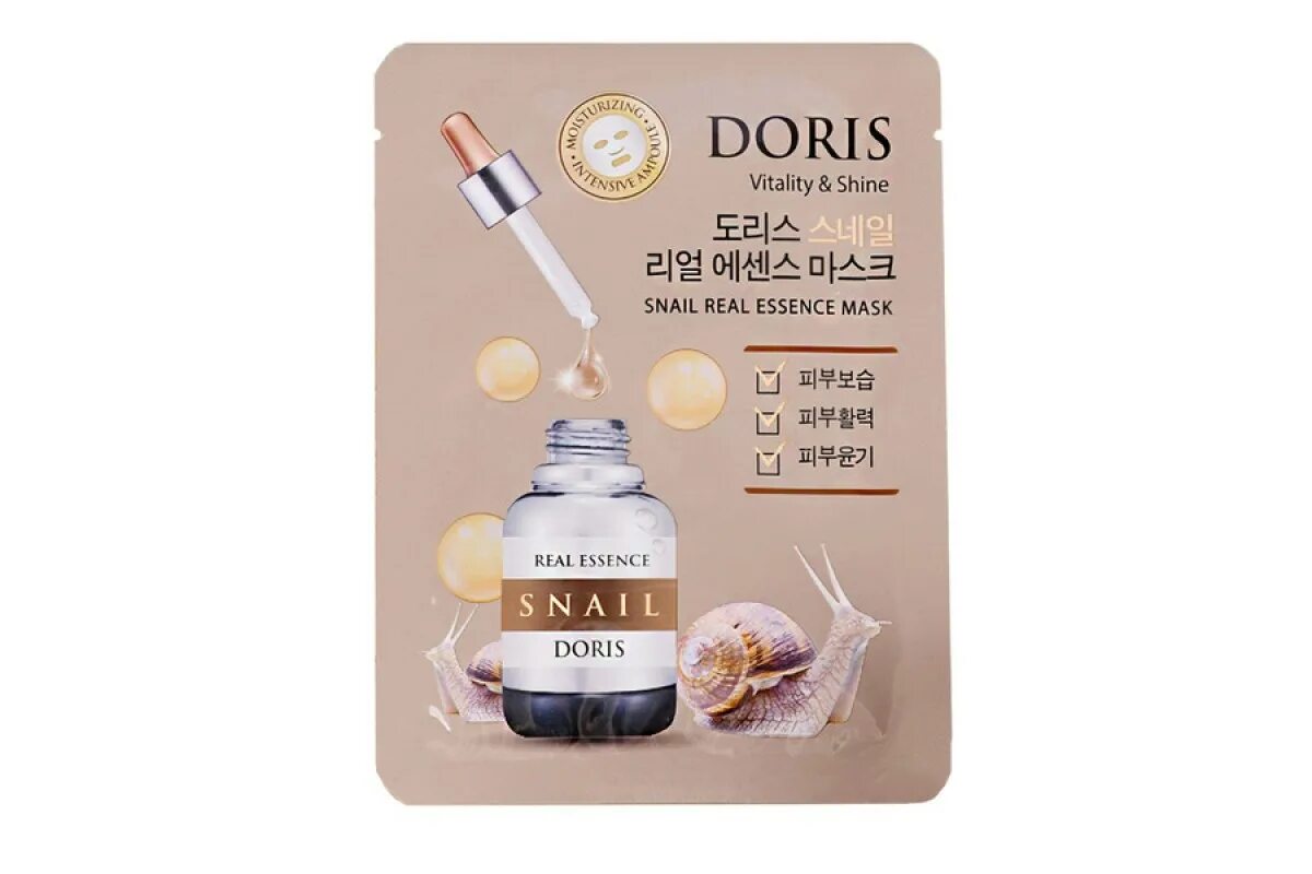 Jigott муцин улитки. Тканевая маска для лица муцин улитки Snail real Essence Mask, 10 шт*25 мл. Jigott маска ткан. Doris муцин улитки. Тканевая маска Doris Snail. Doris Snail real Essence Mask 25 мл..