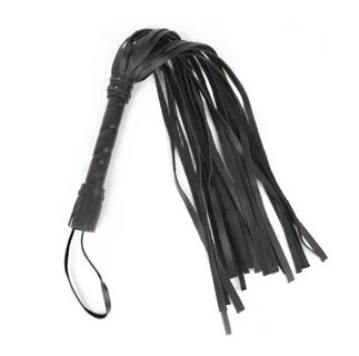 Черный флоггер с черной ручкой Notabu - 49 см. за 2170 руб - купить в секс шопе 