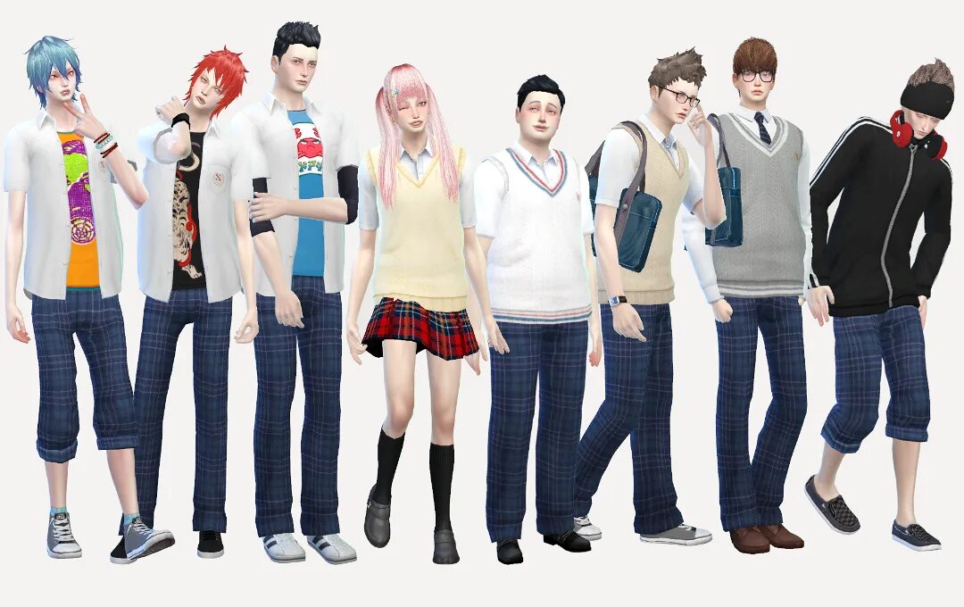 Wifi sims 4. Sims 4 школьная форма. симс 4 форма симс 4. евангелион симс 4. симс 4 старшая школа персонажи.