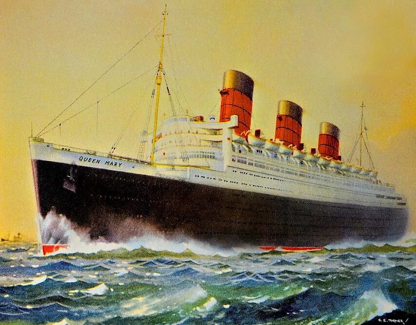 Транспортные пароходы. RMS Queen Mary.