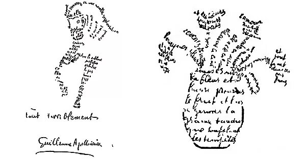 Рисунки текстом 18. Гийом Аполлинер каллиграмма. Гийом Аполлинер рисунки. Поэзия Гийома Аполлинера. Гийом Аполлинер каллиграммы текст стихотворения.
