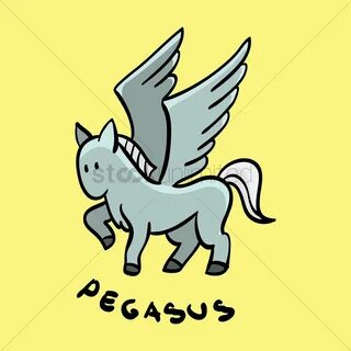 Pegasus Cartoon Vector Image - NEO Coloring.