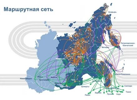 Карта маршрутов сети