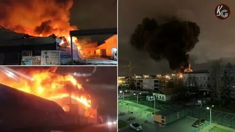 Пожар на рынке европа азия