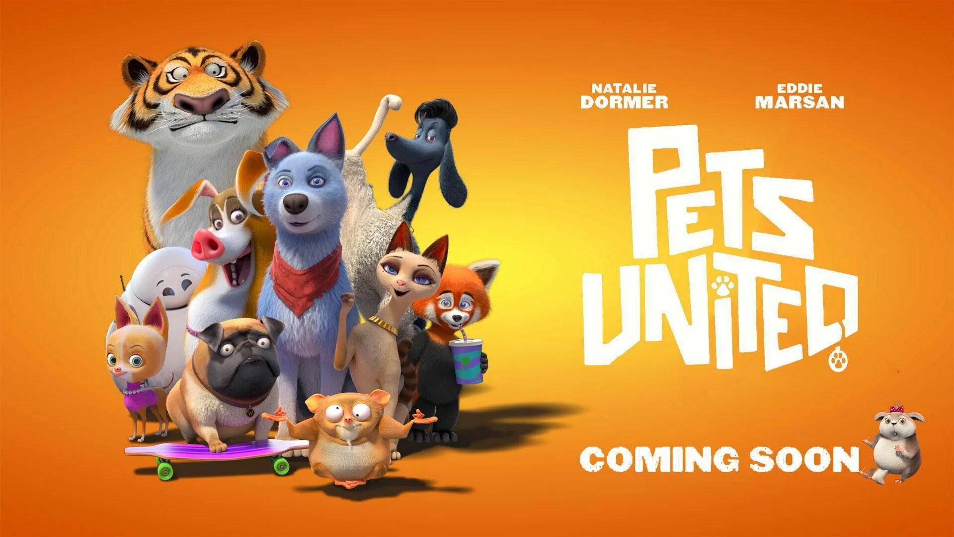 Союз зверей: спасение двуногих (2019). Оранжевая шлейка для собак. United pets. United pets. United pets зажим для корма "cip cip", светло-синий.