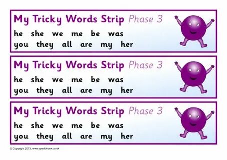Tricky words