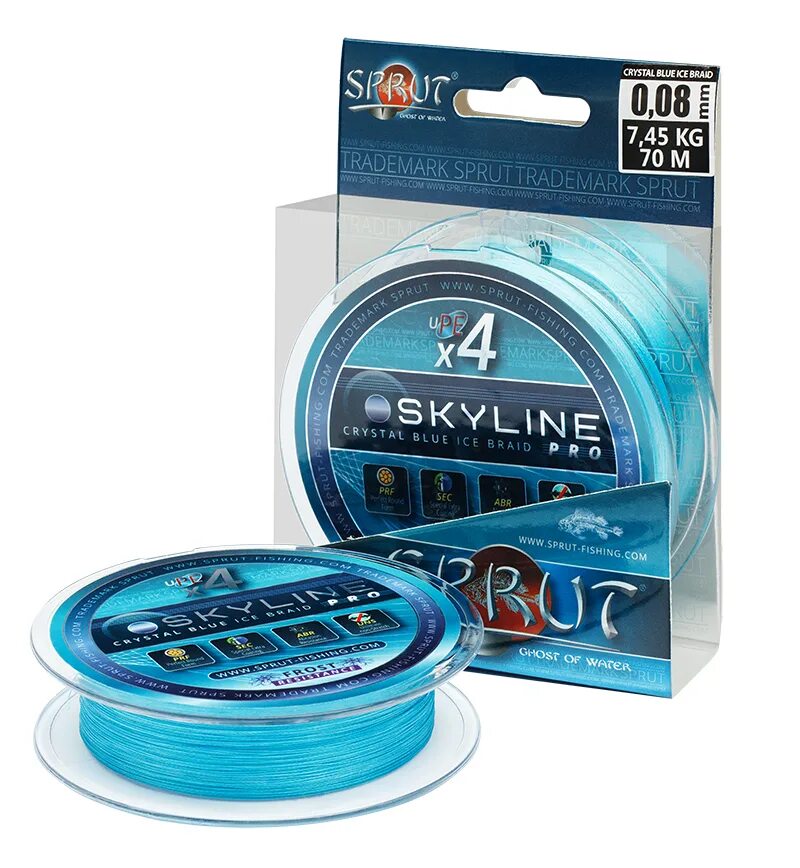 Шнур зимний Sprut Skyline Ice Braid Pro. Шнур зимний "Sprut" Skyline Ice Braid Pro x4 (Crystal Blue/0,06mm/4,95kg/70m). Леска Monopower Ice 0,10mm/30m Clear nylon. Леска зимняя Intech Invision Ice line 0,08мм 30м. Sprut купить