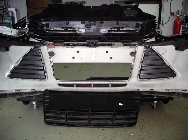 Установил решетки в бампер Форд фокус III - Ford Focus III Sedan, 1,6 л, 2012 го