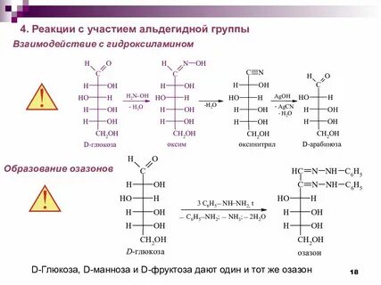 Какие реакции характерны для фруктозы