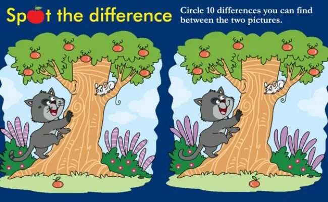 Find the 3 different. Spot the difference. Find the differences for teens. Find 5 differences for Kids. Find the differences in English.