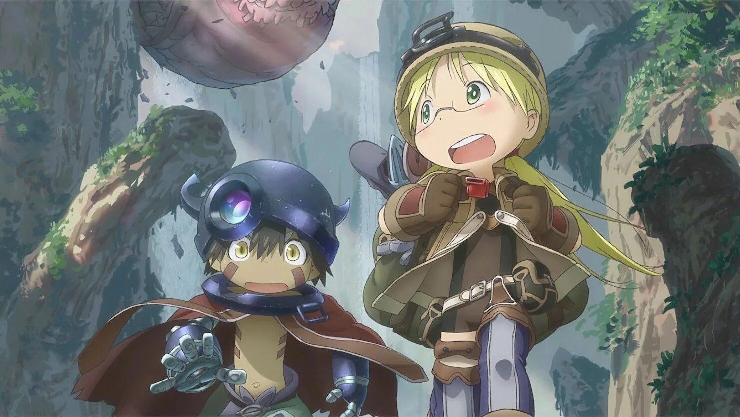 Made in Abyss Рико и рег. Made in Abyss (созданный в бездне) 2017. Акихито Цукуси созданный в бездне. Деланные бездне