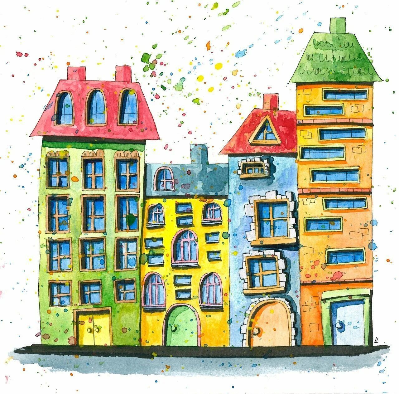 Дом рисунок. Многоэтажный дом рисунок. Рисование городских домов для детей. Нарисованный город. Дома в ряд рисунок