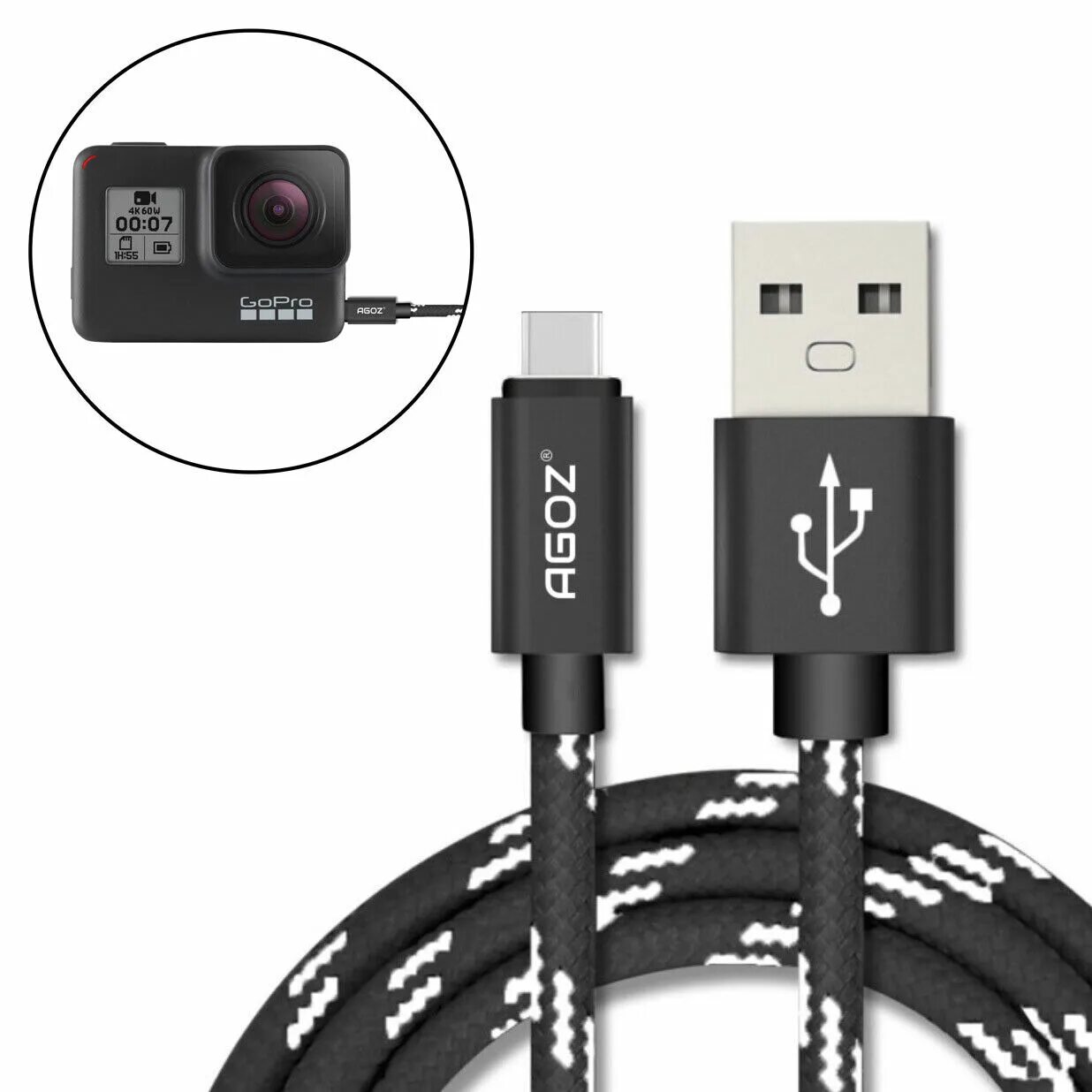 Кабель USB-C GOPRO. Incharge 6 Max Cable. Шнур для камеры GOPRO 8. Кабель Mini USB для Garmin,Canon,go-Pro,PSP, GOPRO. Кабели fast charge