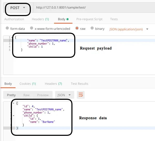 DRF Python. Postman Python. Serializer fields