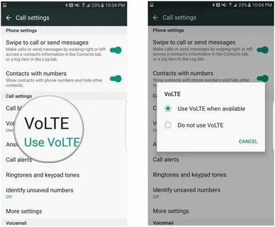 Как убрать volte на телефоне андроид значок