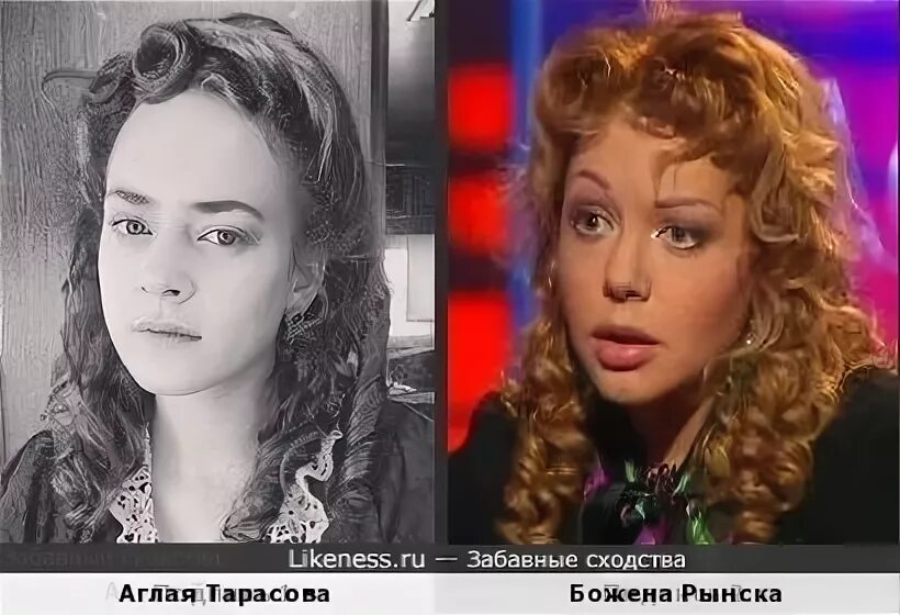Сходство Марии Ароновой и Аглаи Тарасовой.