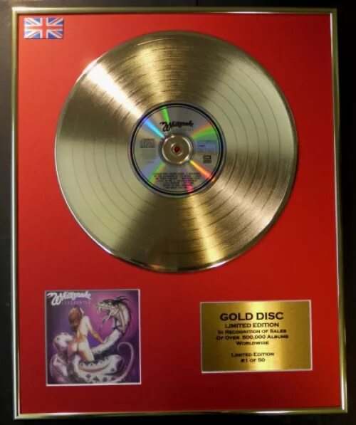 Платиновый диск Whitesnake. Диск record 40мм. Диски для продюсера золотой. Золотой Whitesnake.