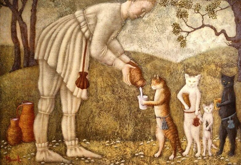 блажен иже и скоты милует. веселые кошки. кот весна солнце. рыжий котёнок. святые котики.