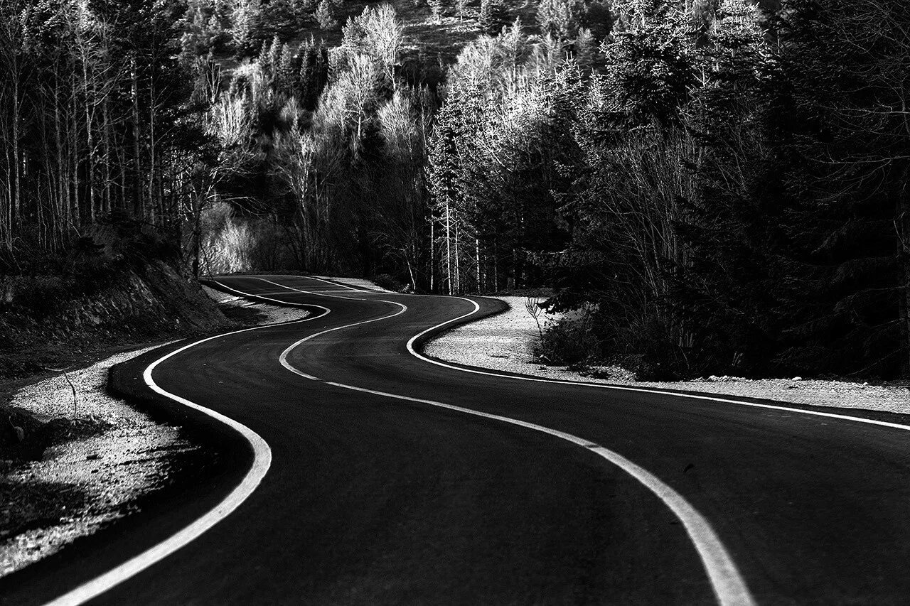 Дорога из черных камней. Красивые дороги. Извилистая дорога. Дорога черно белая. Пейзаж дорога.