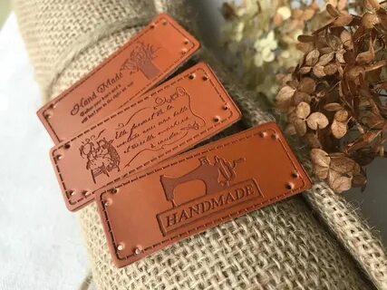 Кожаные бирки с логотипом