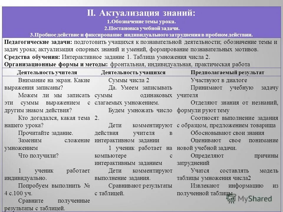 педагогические задачи на учебный год