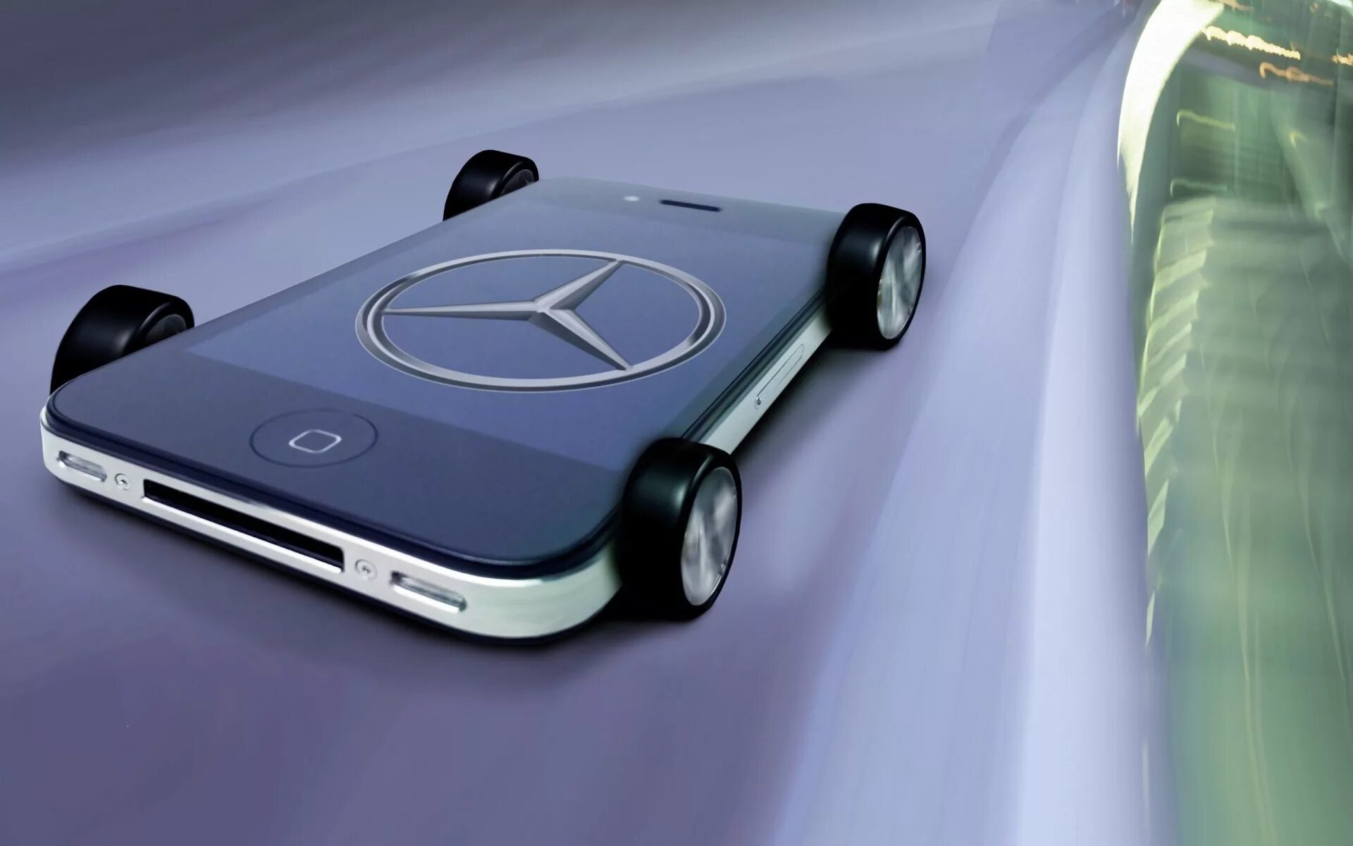 Телефон для автомобиля. Машина Эппл 2020 с круглыми колёсами. Мерседес Эппл. Машина iphone. Машина от айфона.