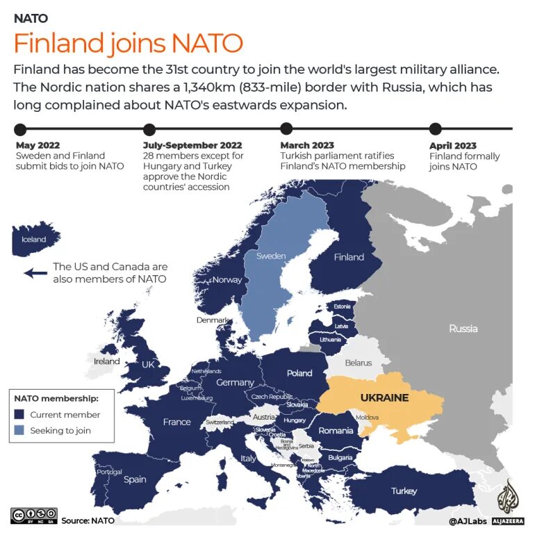 Состав нато 2023. Карта НАТО 2023. Карта НАТО С Финляндией и Швецией. Карта блока НАТО 2023.