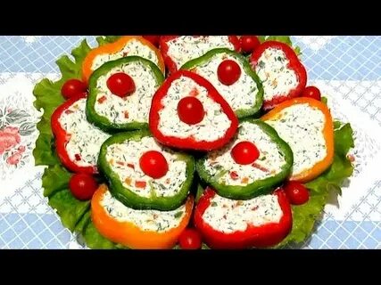Перец с сыром и зеленью
