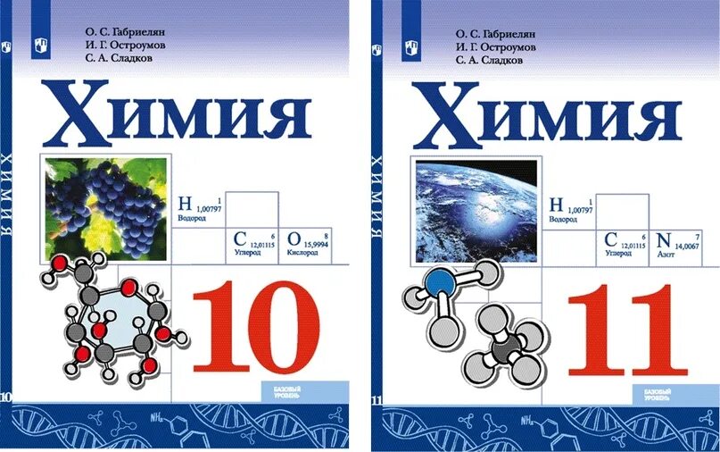 Предметы химии 10 класса