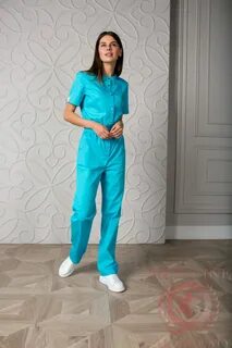 Бирюзовый медицинский костюм