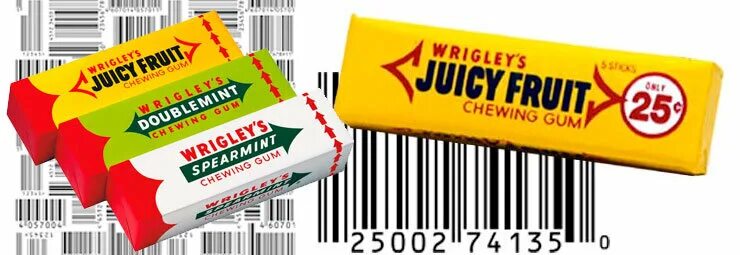 Штрих код хрустим. Штрих код продукта. первый штрих код на жвачке. первый продукт со штрих кодом. жвачка wrigley&#039;s штрих код.