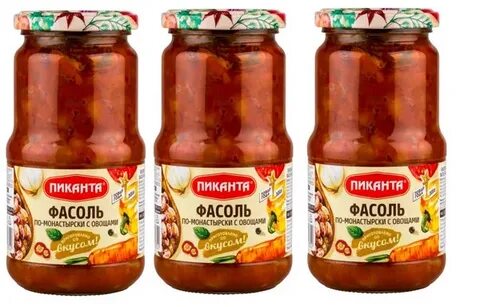 Фасоль по монастырски с овощами