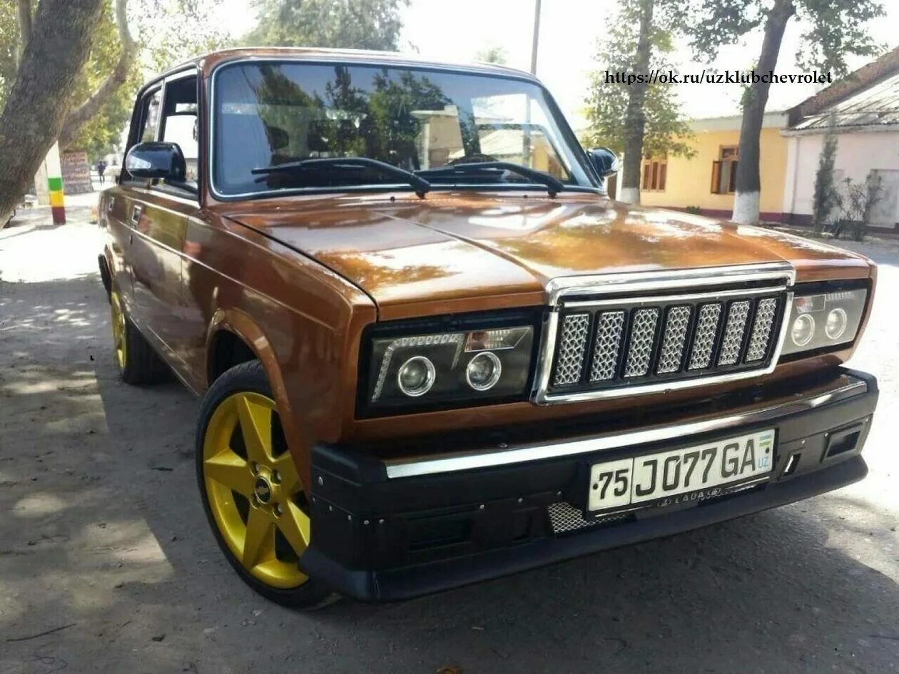 Кок жигули узбекский. Tuning VAZ ВАЗ 2107. ВАЗ 2107 Узбекистан. ВАЗ 2107 Tuning uzb.