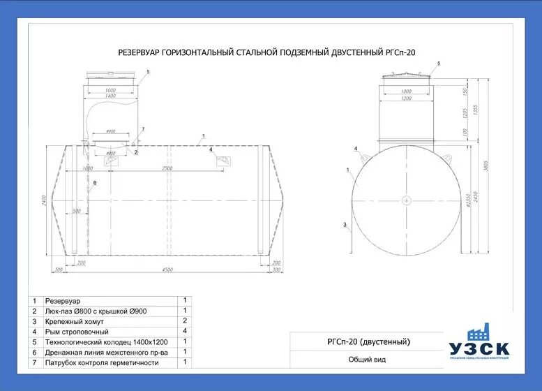 Резервуар воды размеры. Резервуар горизонтальный стальной подземный РГС-50 чертеж. Резервуар РГСП-60. Резервуар горизонтальный стальной РГС-20. Резервуар горизонтальный стальной РГСП-50 чертеж.