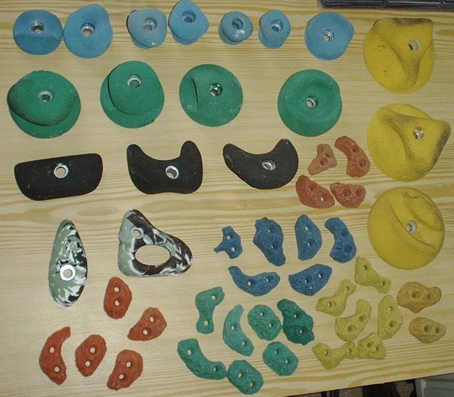 Climbing holds. Climbing holds