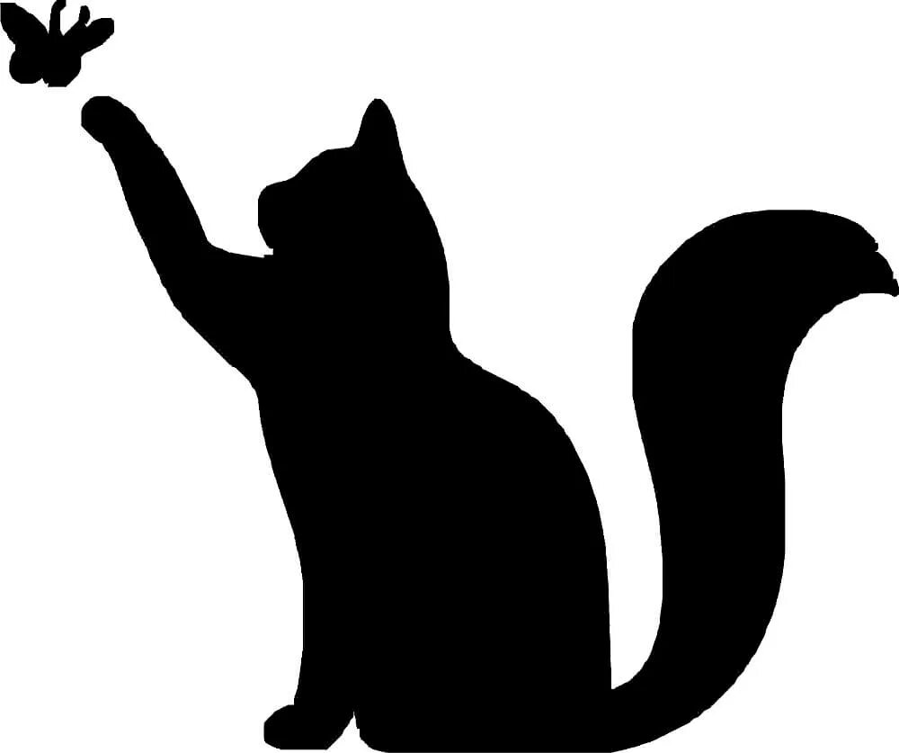 Коты для вырезания из бумаги распечатать
