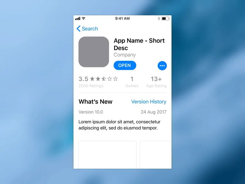 Приложение для записей ios. Мокап приложение в app store. приложение app store ios. app store ios 11. шаблон app store.
