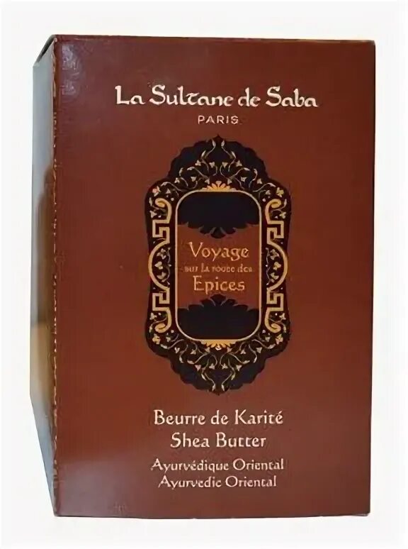 La Sultane de Saba масло для тела beurre de Karite ayurvedique oriental. La Sultane de Saba маска для лица коробка. Масло la Sultane de Saba ayurvedique, 200мл. Sultane de saba масло