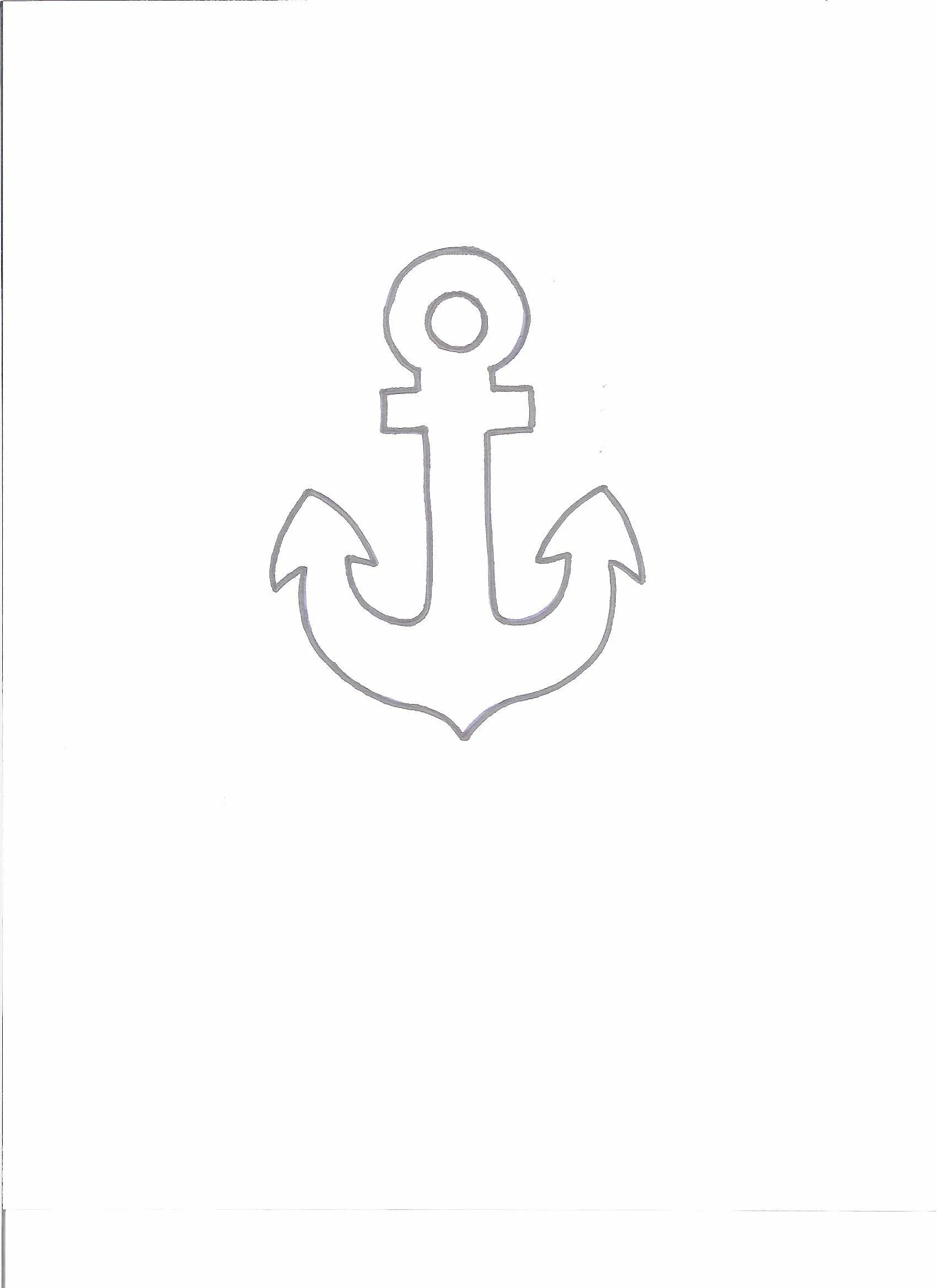 якорь трафарет для вырезания. якорь контур. трафарет якоря. якорь раскраска. якорь из бумаги.