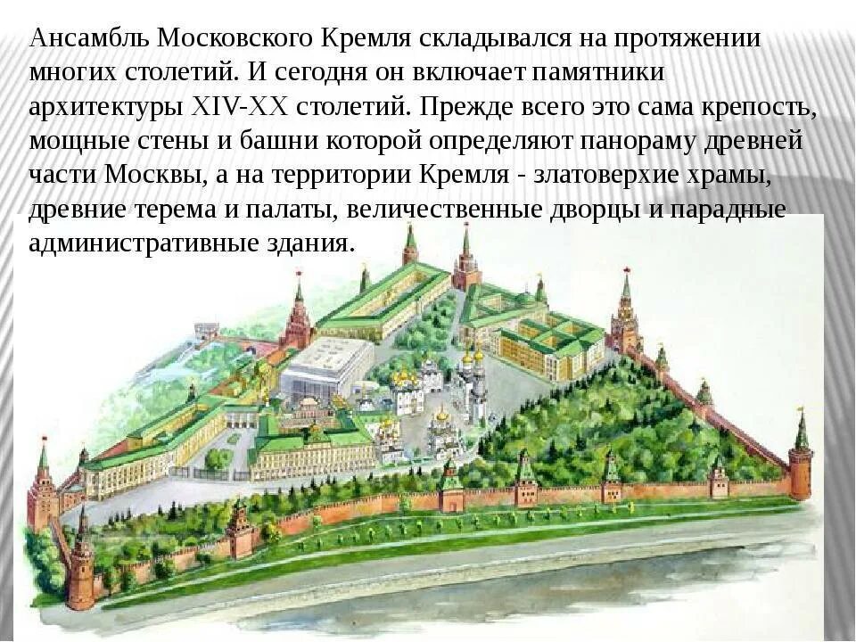 Почему московский кремль является. Ансамбль Московского Кремля 15-16 век. Ансамбль Московского Кремля архитектура. Ансамбль Московского Кремля в 16 веке. Архитектурный ансамбль Соборной площади Московского Кремля.