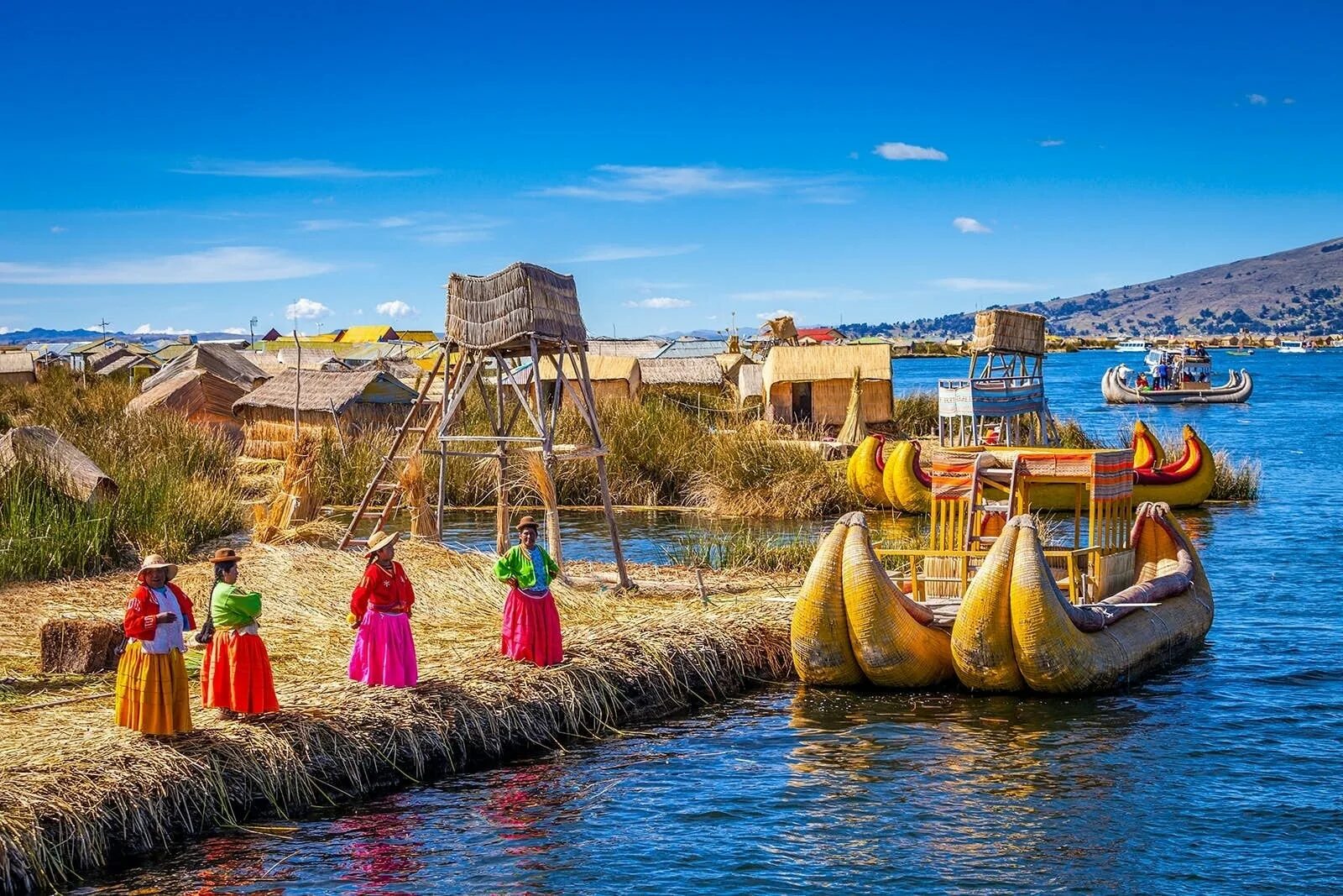 The floating islands of lake titicaca