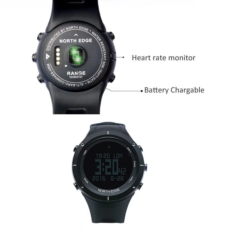 Инструкция часов north edge на русском