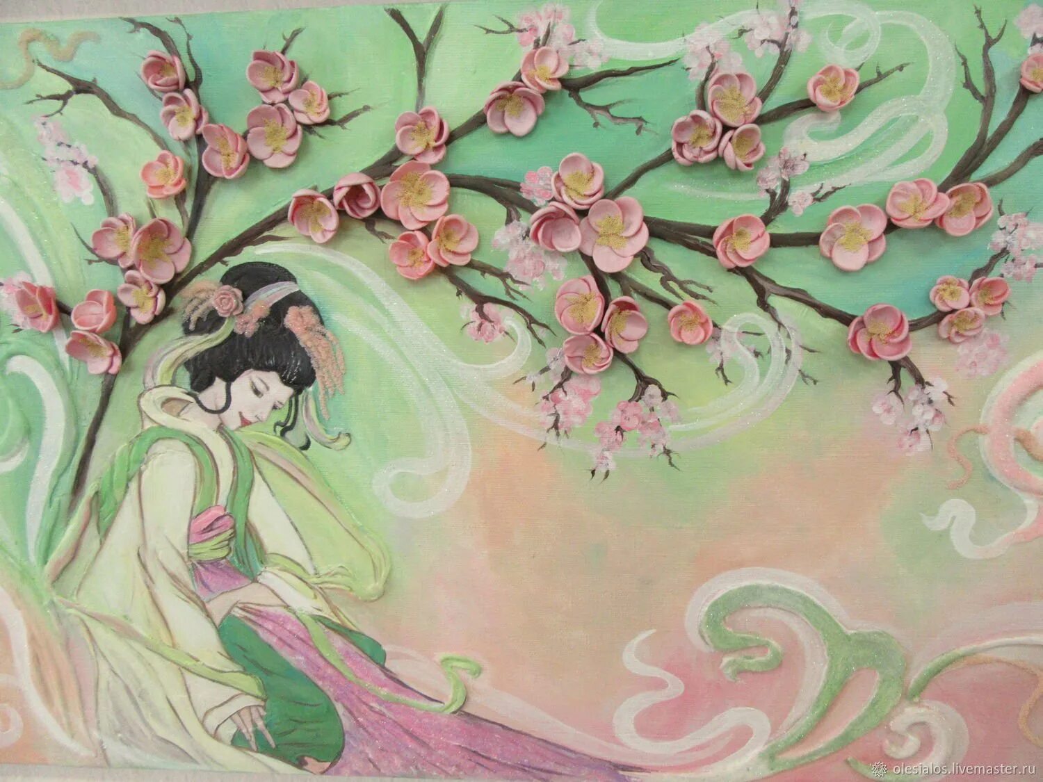 Создаем панно праздник в японии. Сакура рисунок. Объемное панно. Панно в японском стиле на стену. Ветка сакуры поделка.