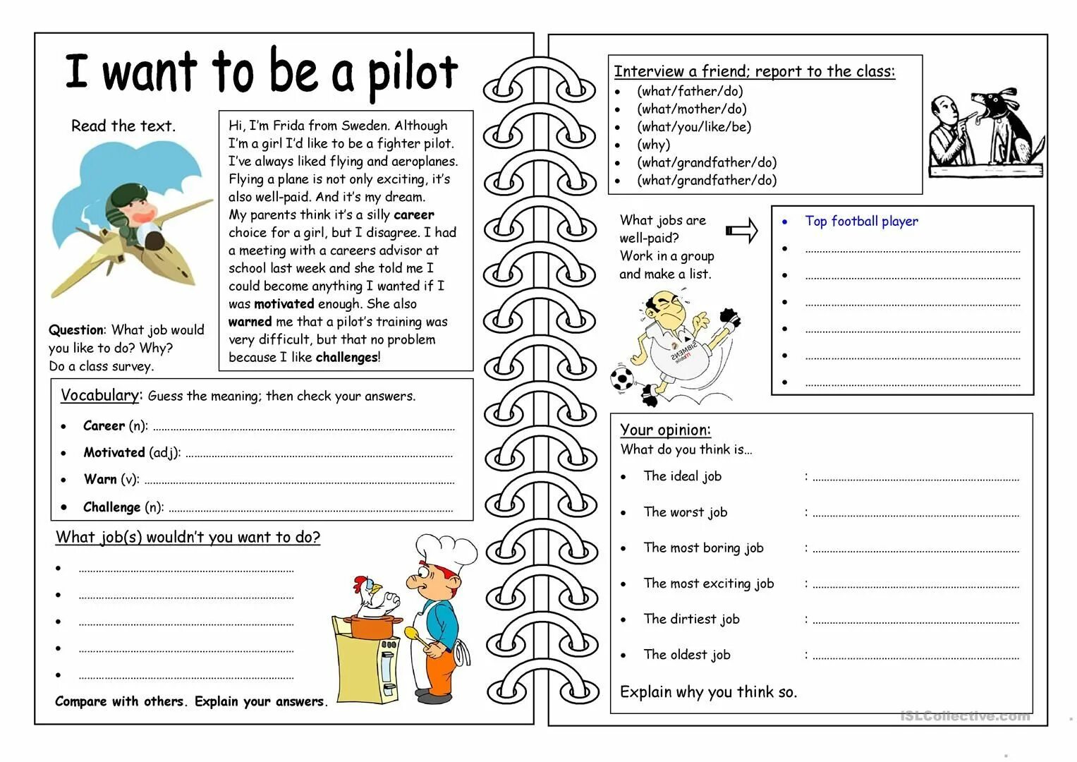 Английский язык Worksheets. Упражнения по теме jobs. Задание по теме профессии на английском. Профессии на английском для детей задания.