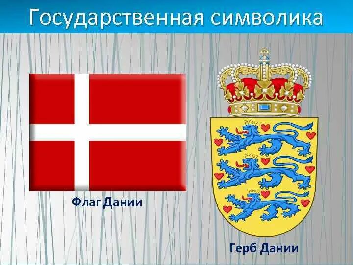 Как выглядит флаг дании. Королевский герб Дании. Флаг Дании и герб Дании.
