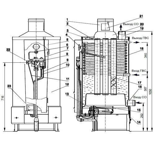 Жуковские котлы 23 аогв. Газовый котел АОГВ 11 6 3 схема. Газовый котел АОГВ 11 6 3 чертеж. АГВ 120. АКГВ теплообменник.