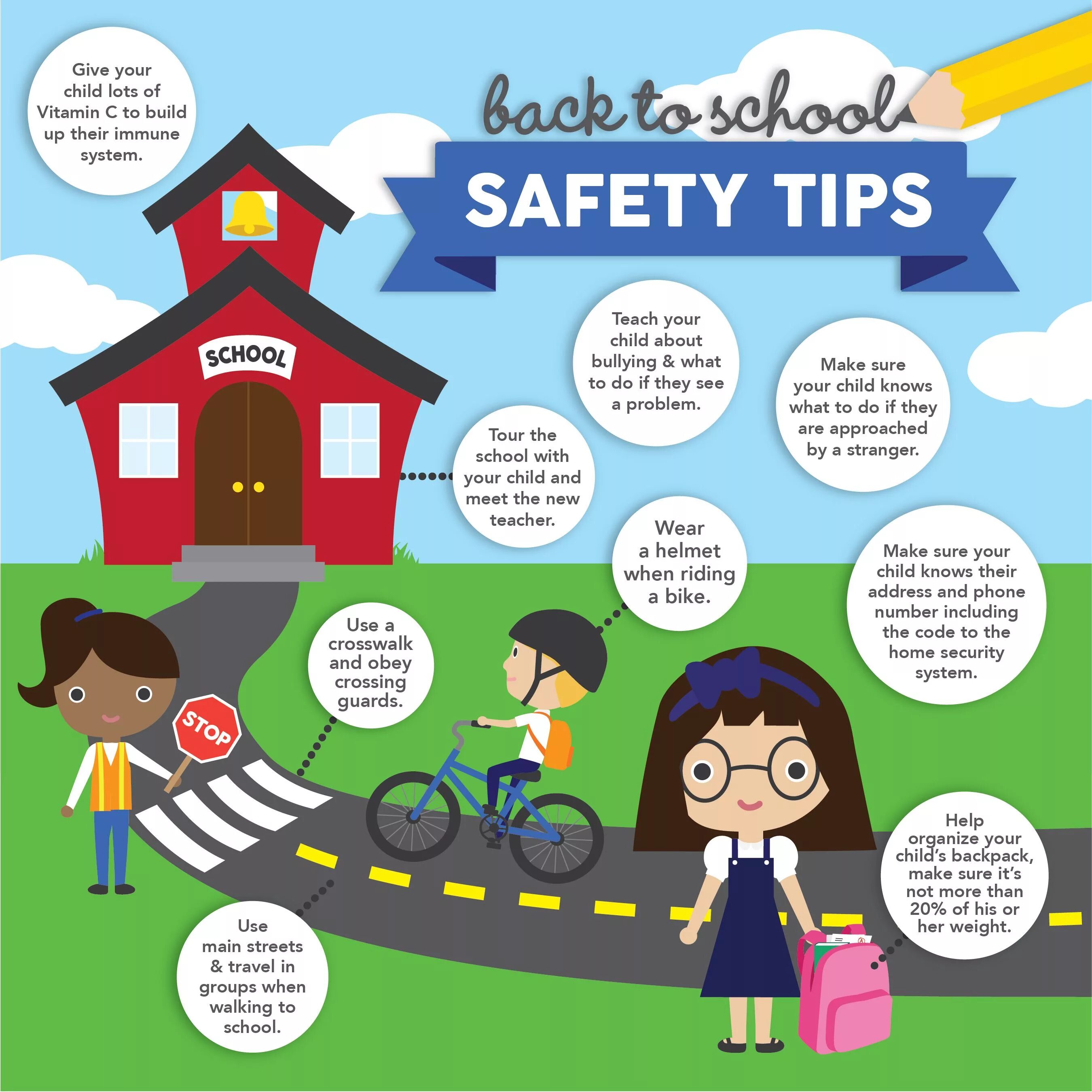 She has gone to school. Safety School Safety. At School или in School. Safety Tips for Kids. Safety Rules for School.