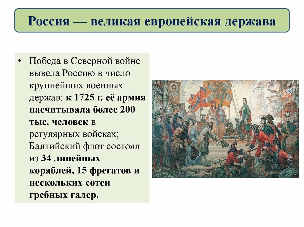 К чему привела первая российская. Россия Великая держава презентация. Презентацию про Россию державу. Победа в Северной войне.